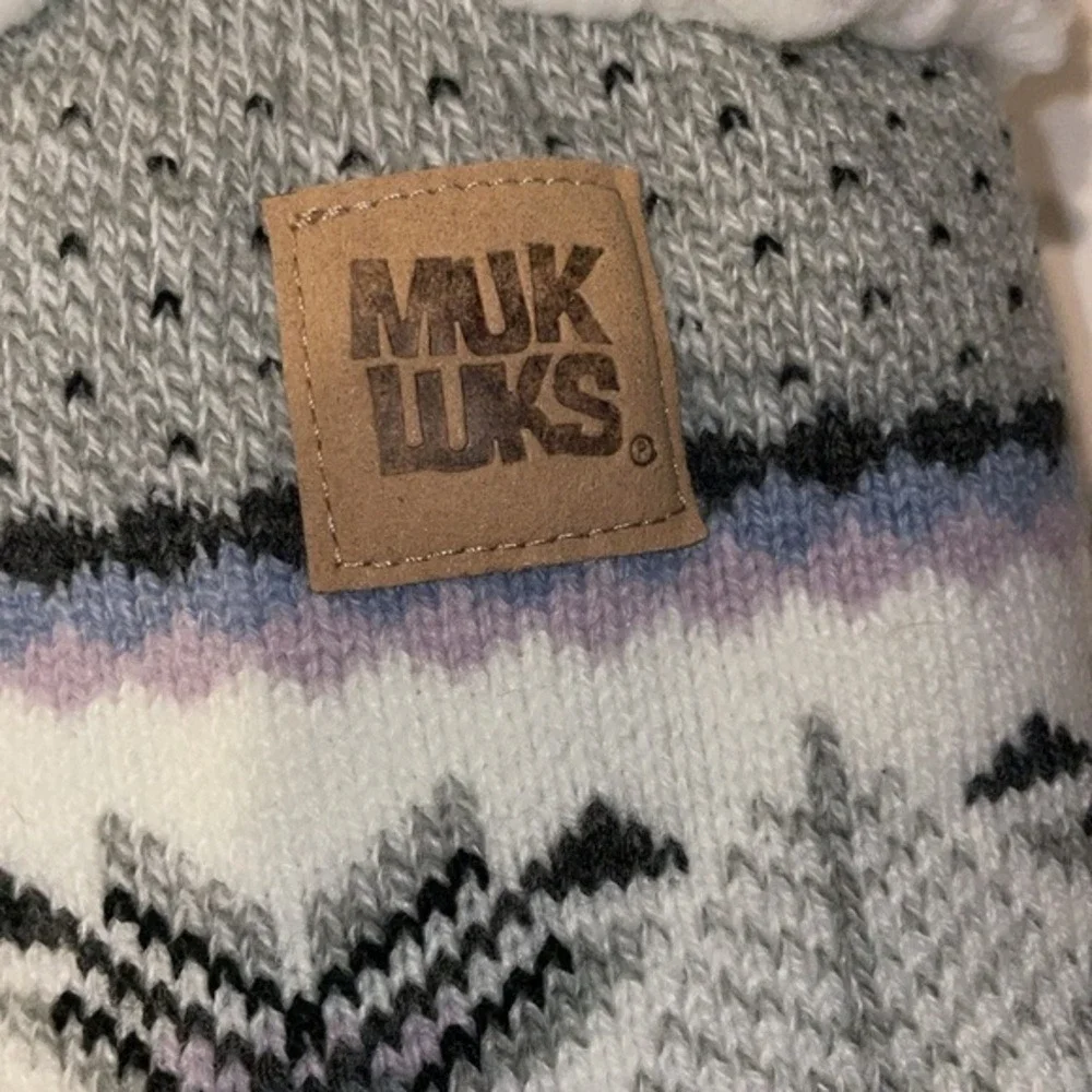 Muk Luks NWT Women's Slip Resistant Fleece Lined Cabin Socks Size‎ S/M 5-7